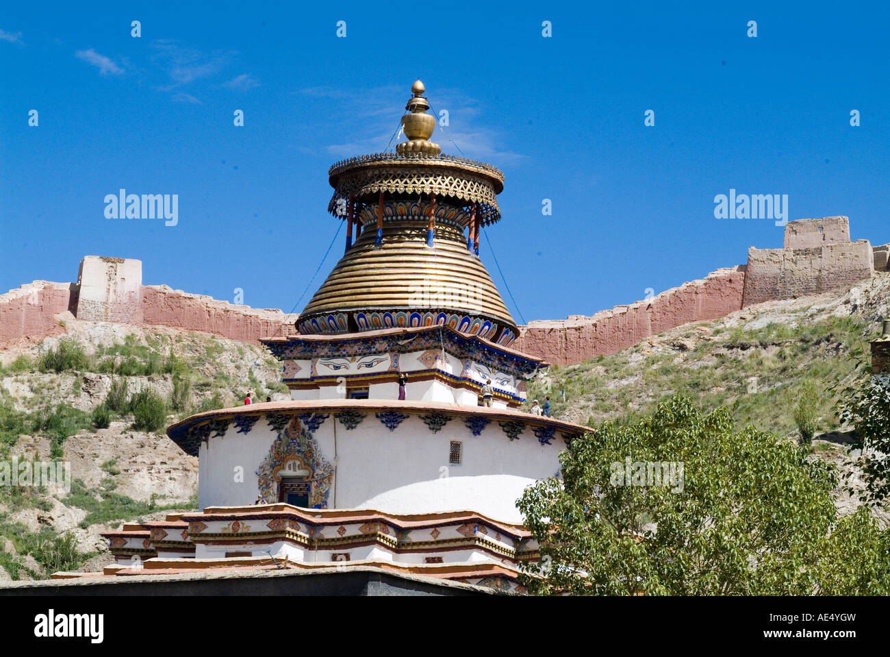 Kumbum, Gyantse, Tibet, China, Asia Stock Photo