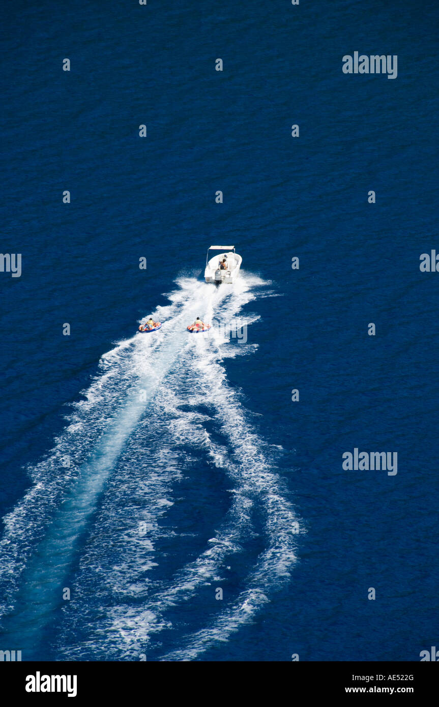 Speed boat, Antisamos Bay, Kefalonia (Cephalonia), Ionian Islands