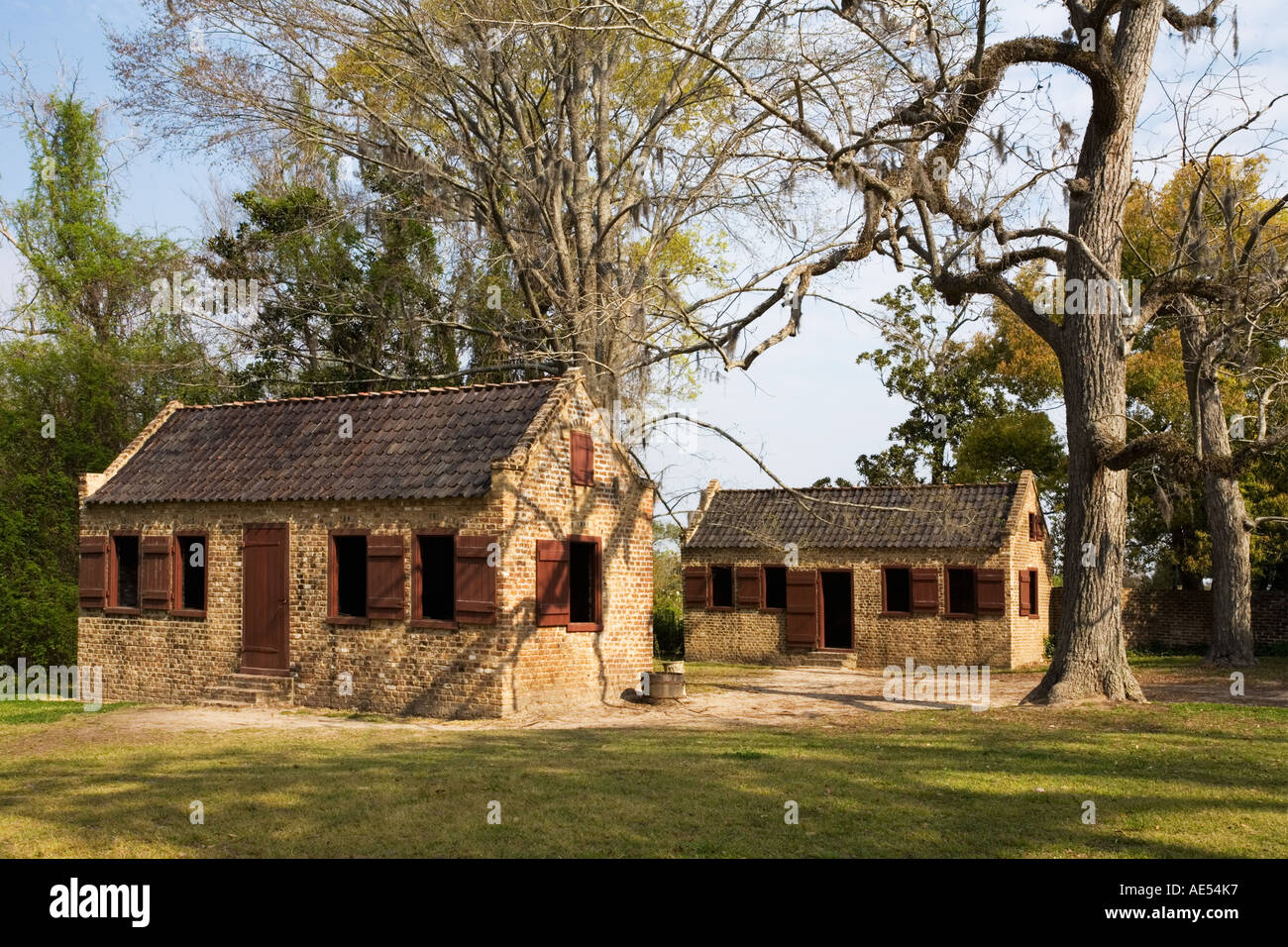 Slave Cabins Boone Hall Plantation Charleston South Carolina Usa
