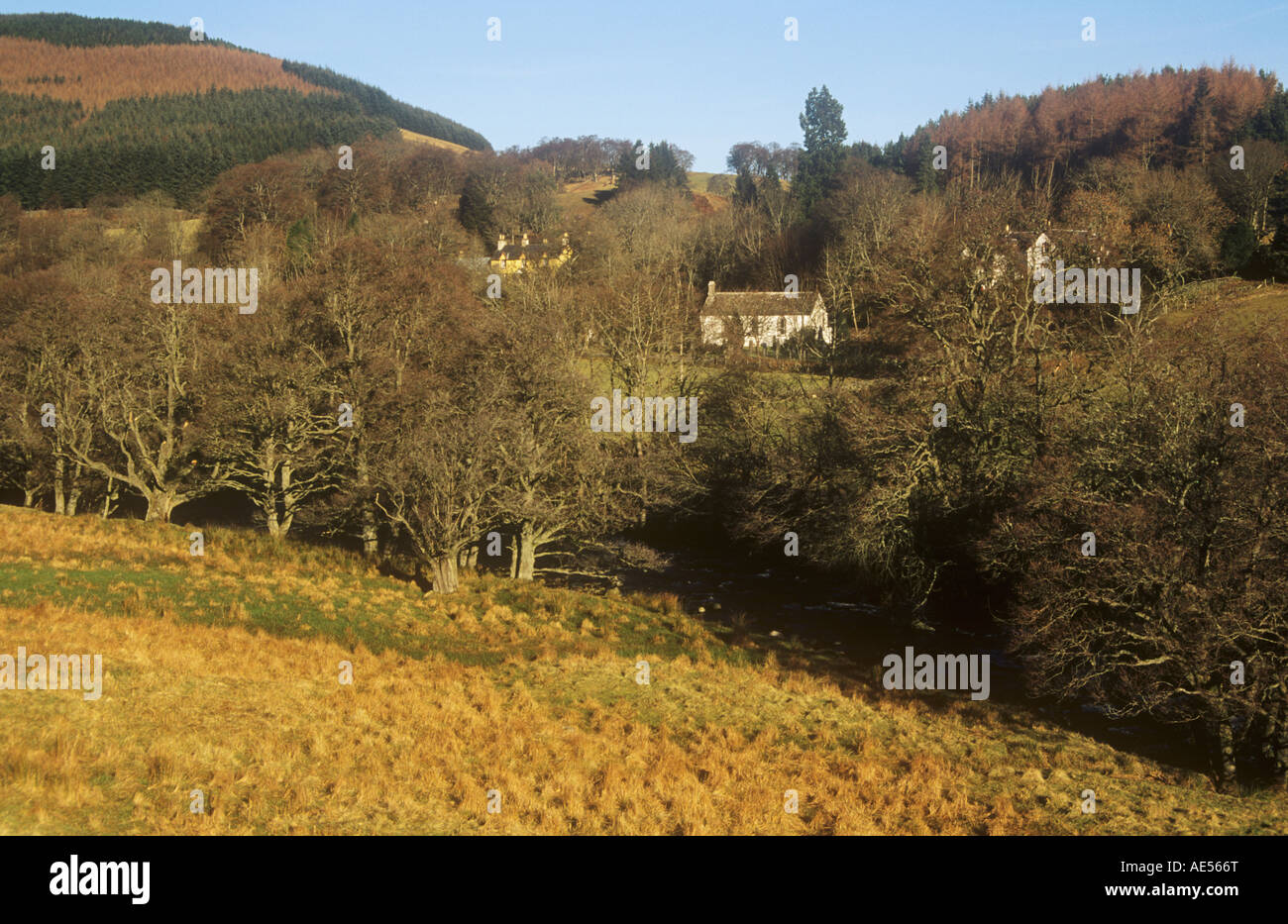 Glen Prosen Village, Angus Stock Photo Alamy