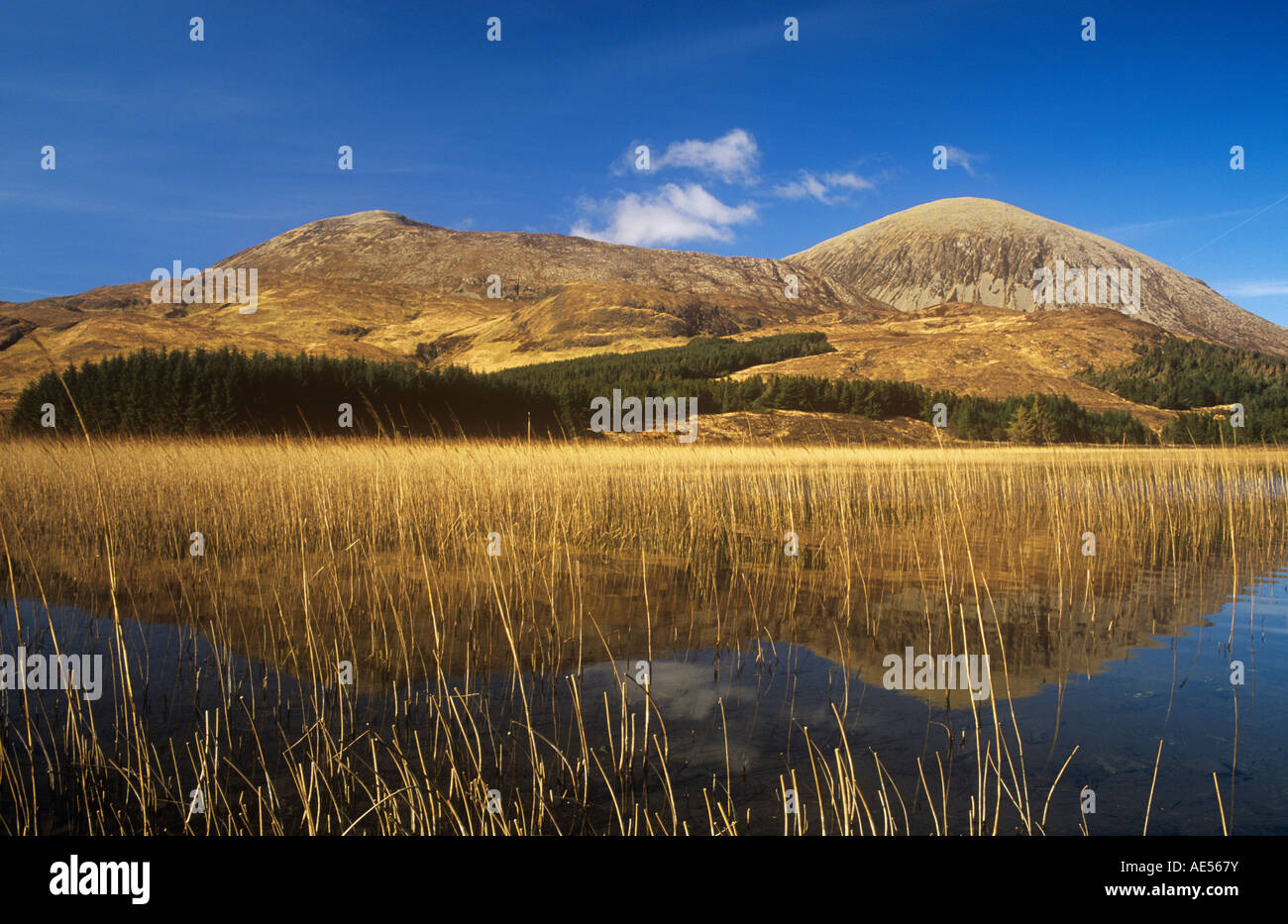Reflections in Loch Cill Chriosd, Skye Stock Photo
