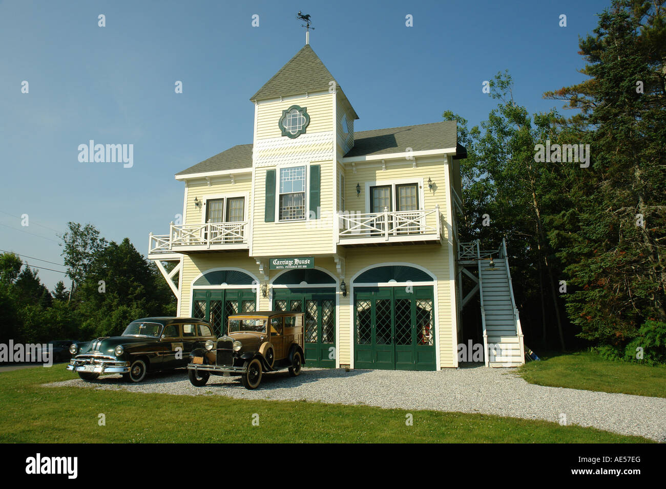 AJD59346, New Harbor, ME, Maine, Pemaquid, Carriage House Hotel Stock