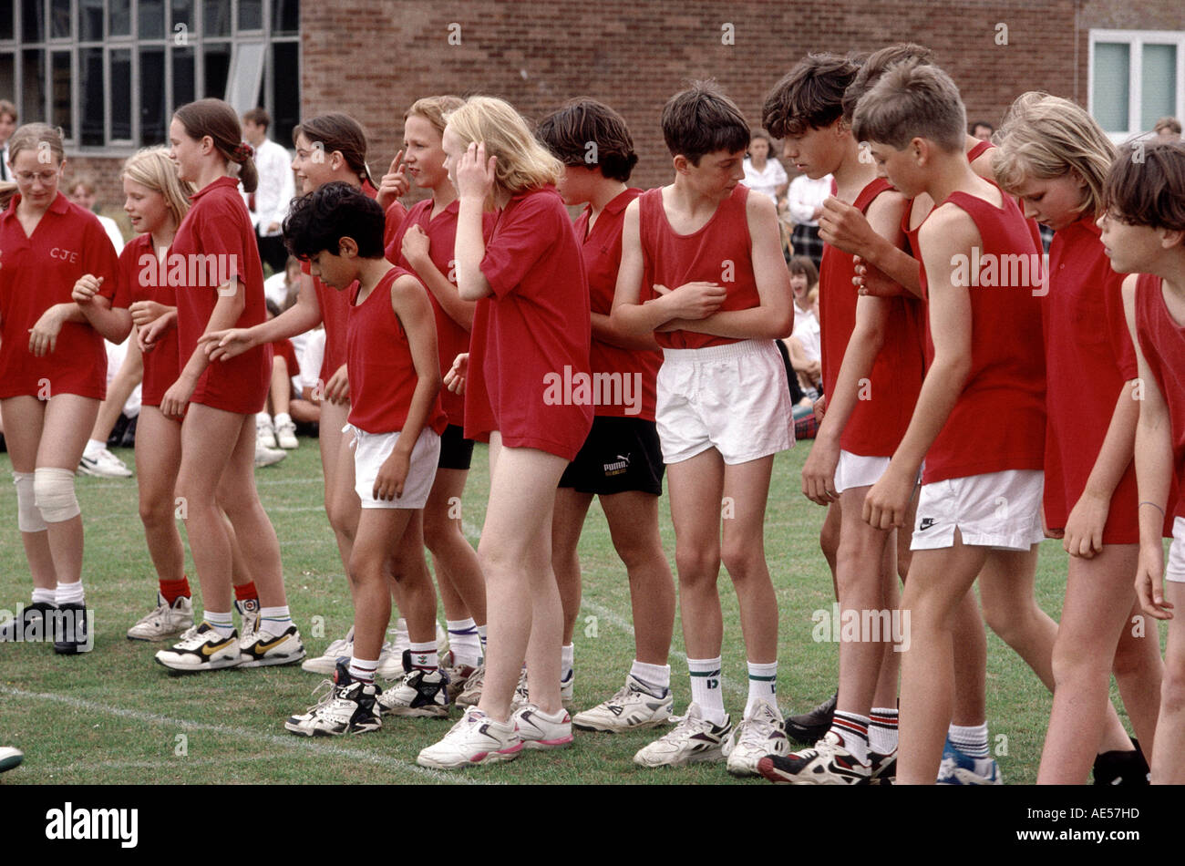 secondary school sports day Stock Photo Alamy