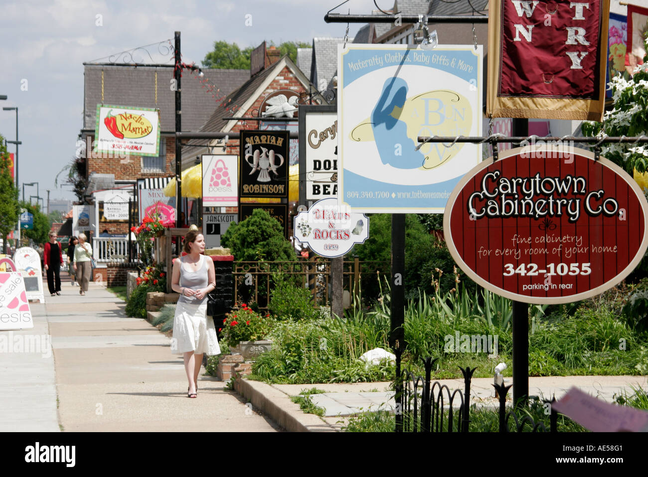 Richmond Virginia,Carytown,West Cary Street,VA060517100 Stock Photo