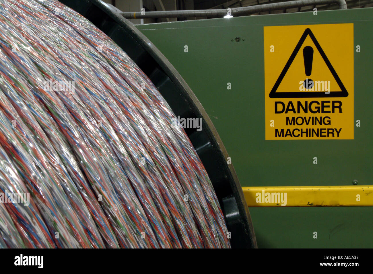 Electric Cable on Reel Stock Photo Alamy