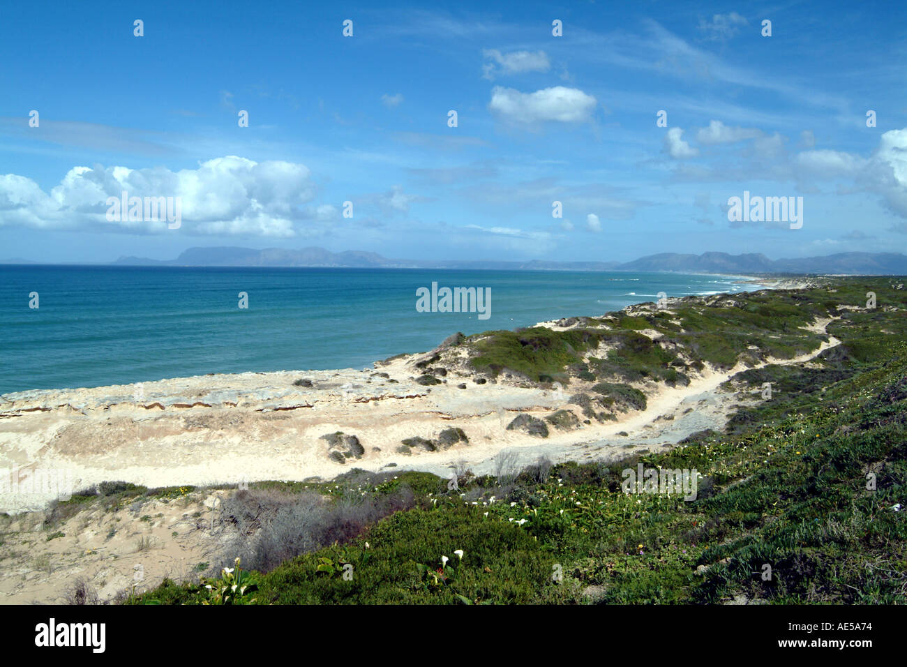 South Africa Coastline at Strandfontein False Bay Western Cape RSA Stock Photo