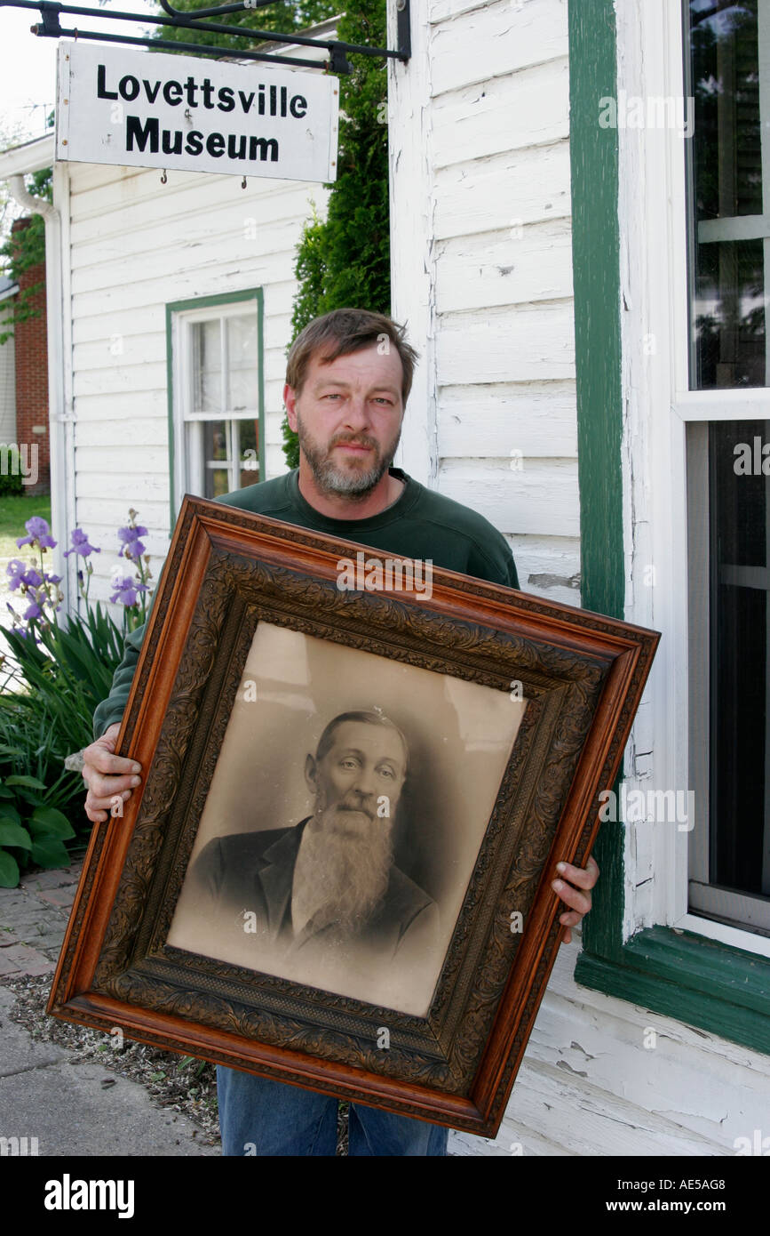 Virginia Lovettsville Museum resident framed portrait early settler