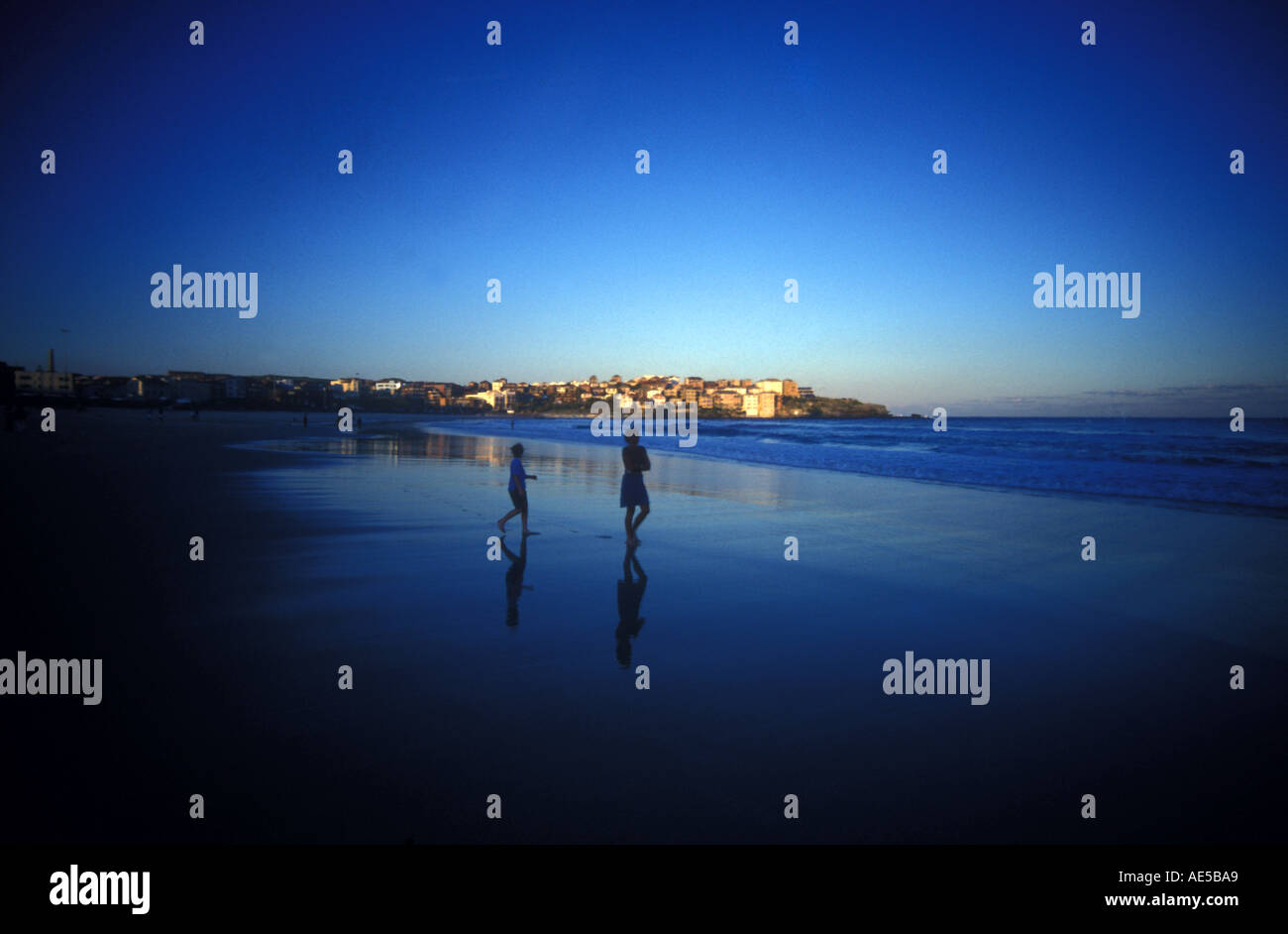 Bondi Beach Sydney Australia late afternoon low tide Stock Photo Alamy