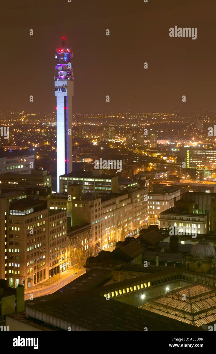 Bt tower night hi-res stock photography and images - Alamy