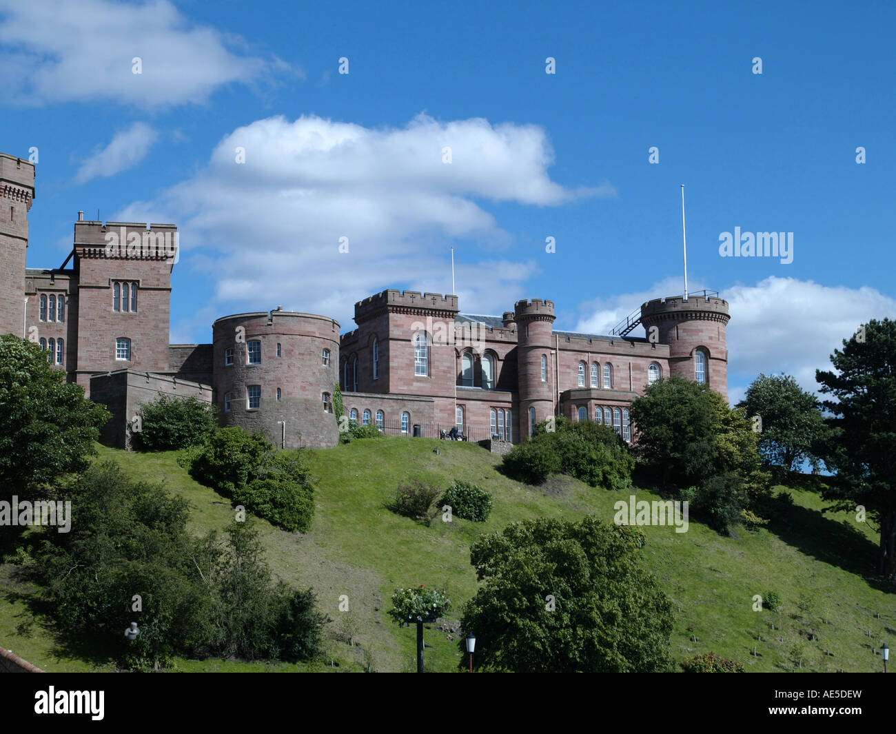 The Castle at Inverness, Scottish Highlands, summer 2007 Stock Photo