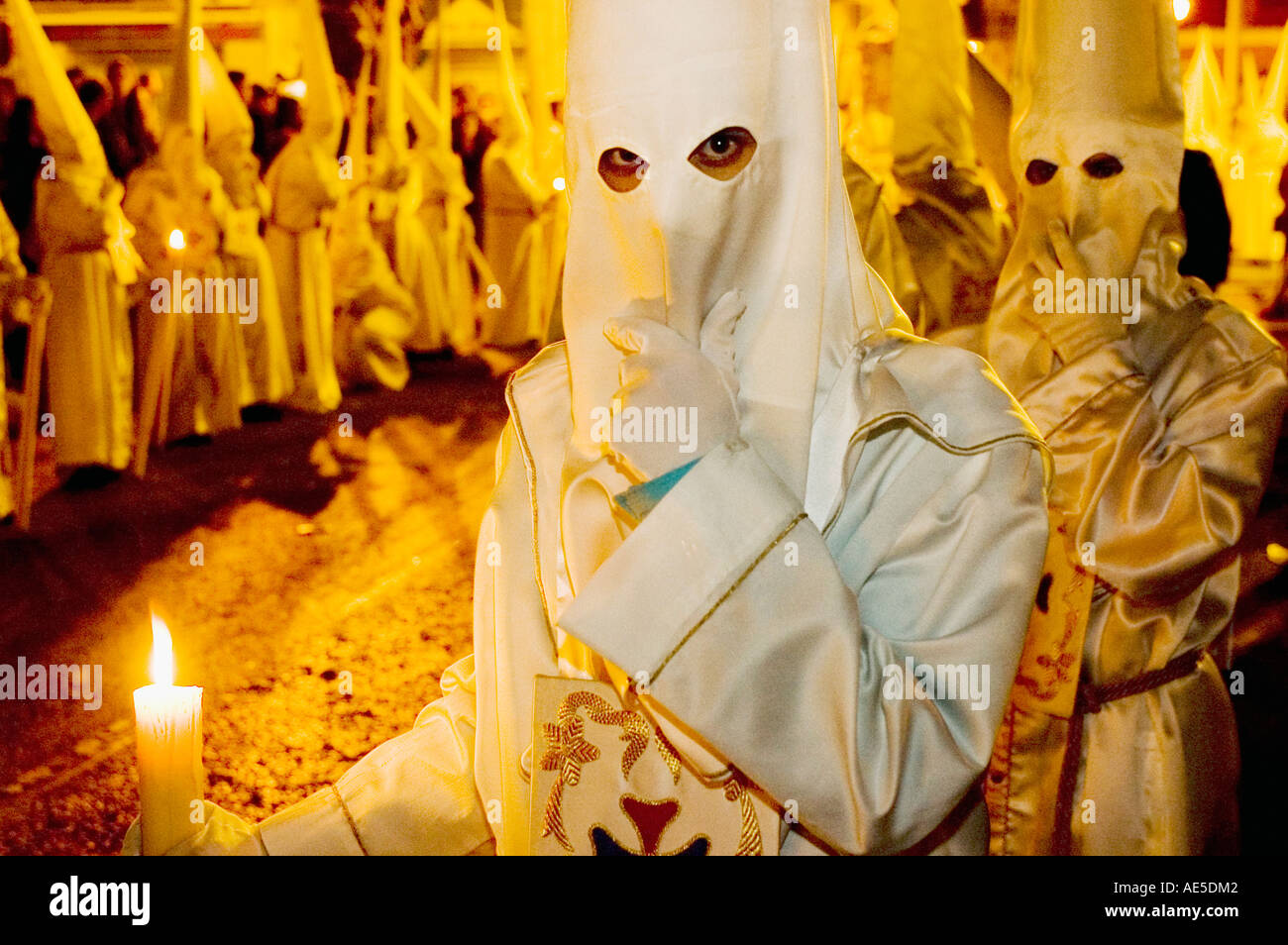 Spain Malaga Semana Santa Stock Photo Alamy
