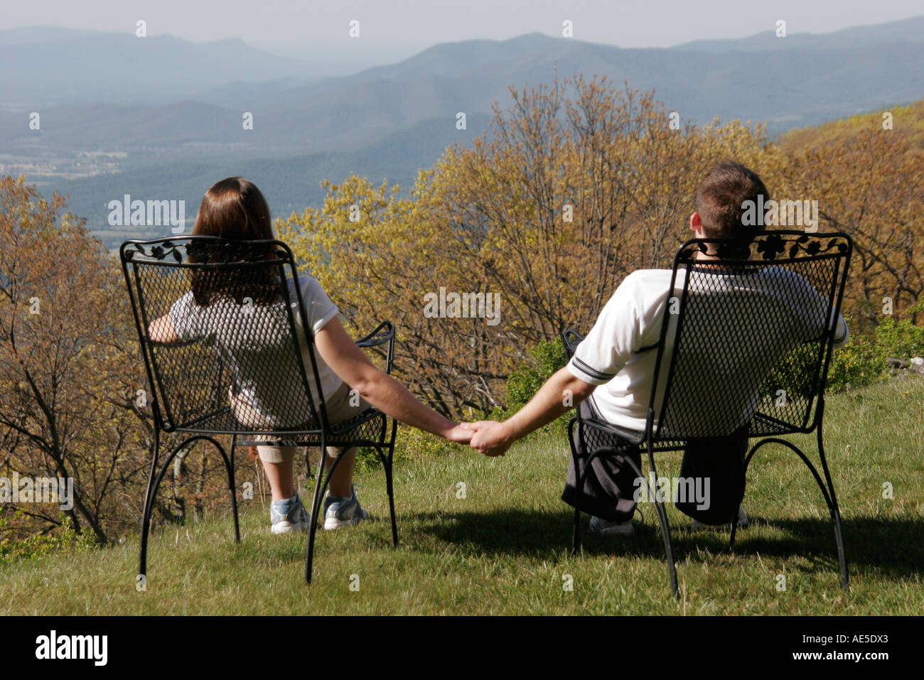 Shenandoah National Park Virginiabig Meadows Lodge Couple