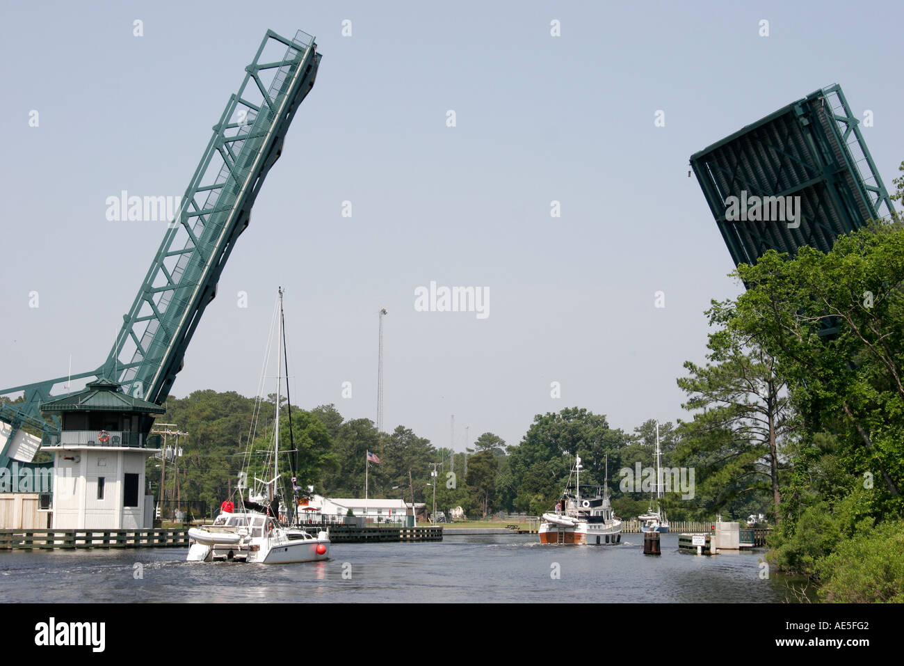 Chesapeake Virginia,Intracoastal Great Bridge,drawbridge,boats