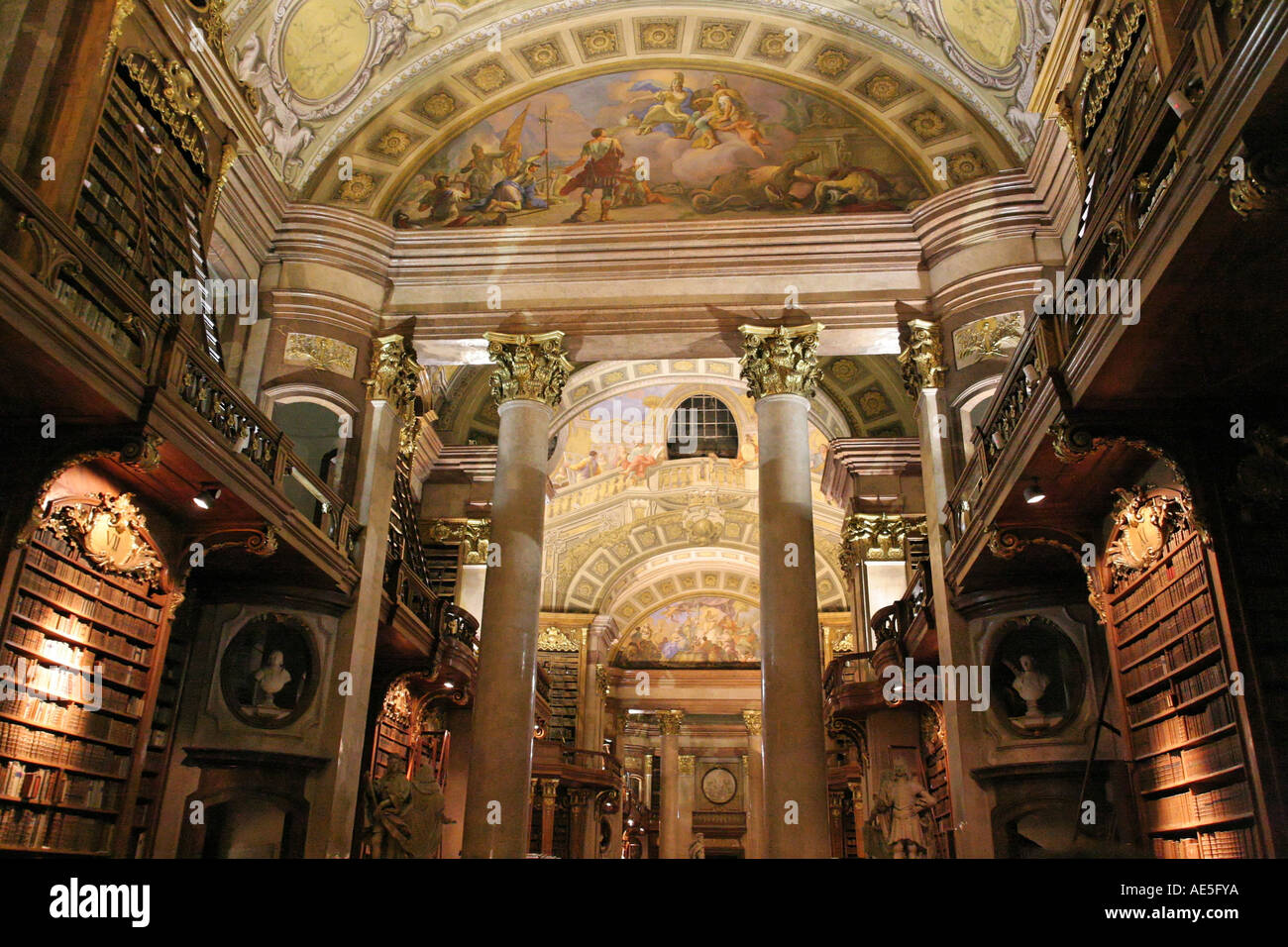 Austrian National Library Austria Vienna Stock Photo - Alamy