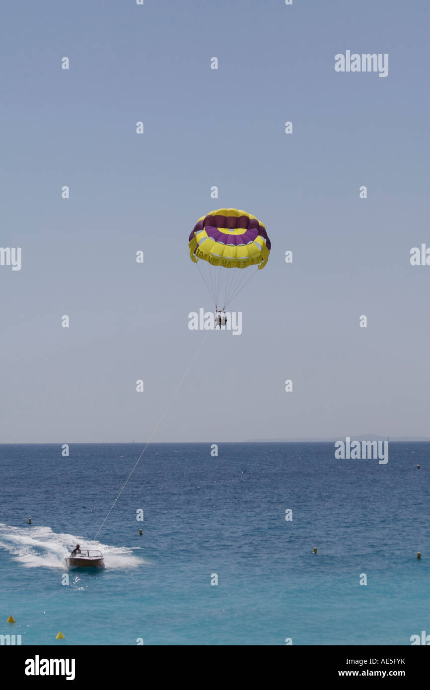 Nice, France Parasailing 2 Stock Photo Alamy