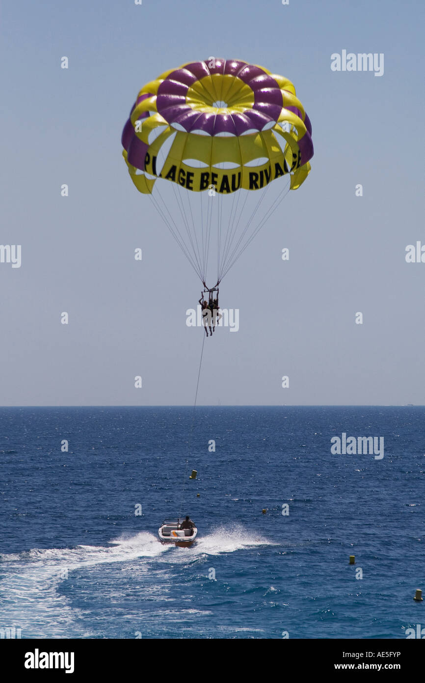 Nice, France Parasailing 1 Stock Photo Alamy