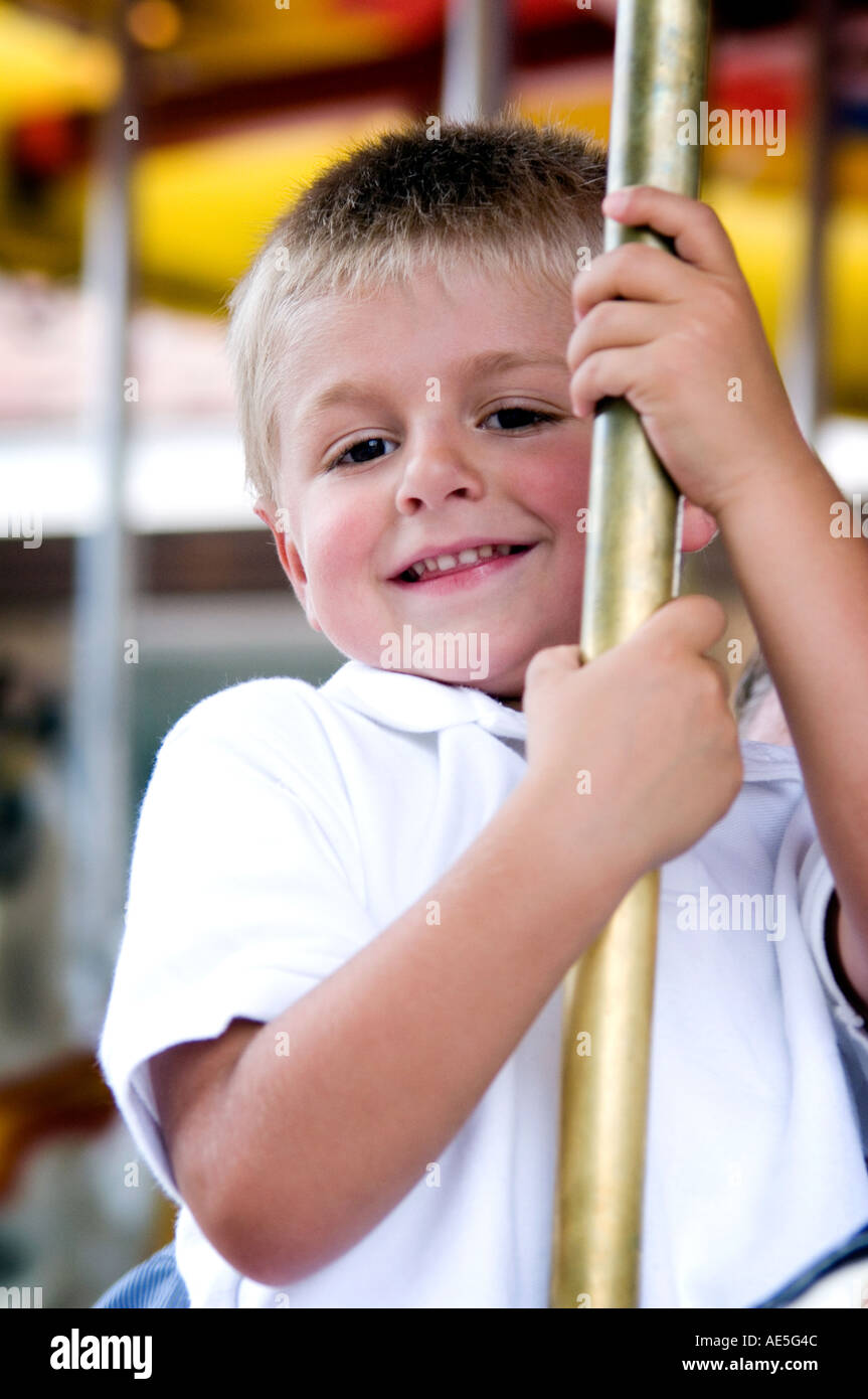 Boy at carnival Stock Photo - Alamy