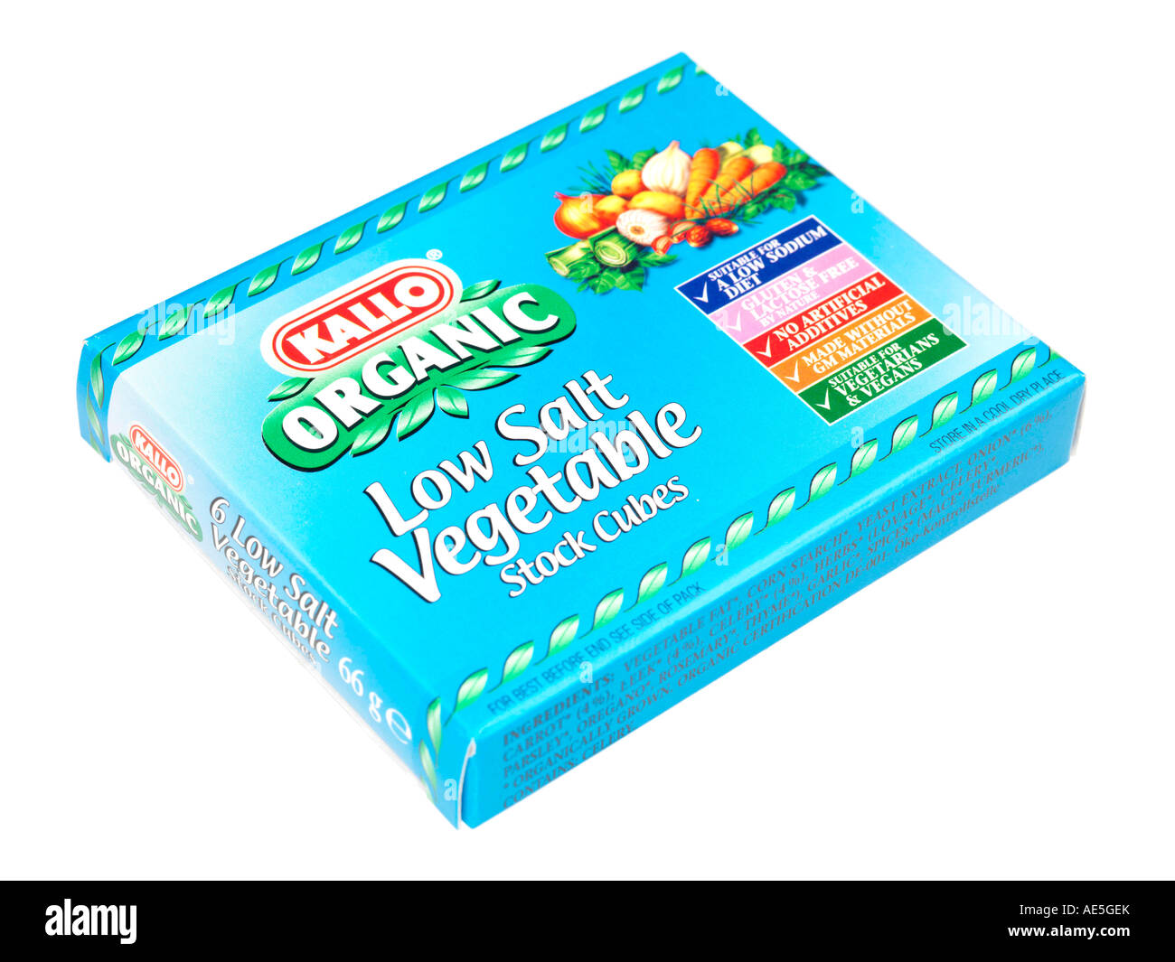 Low Salt Vegetable Stock Cubes Stock Photo Alamy