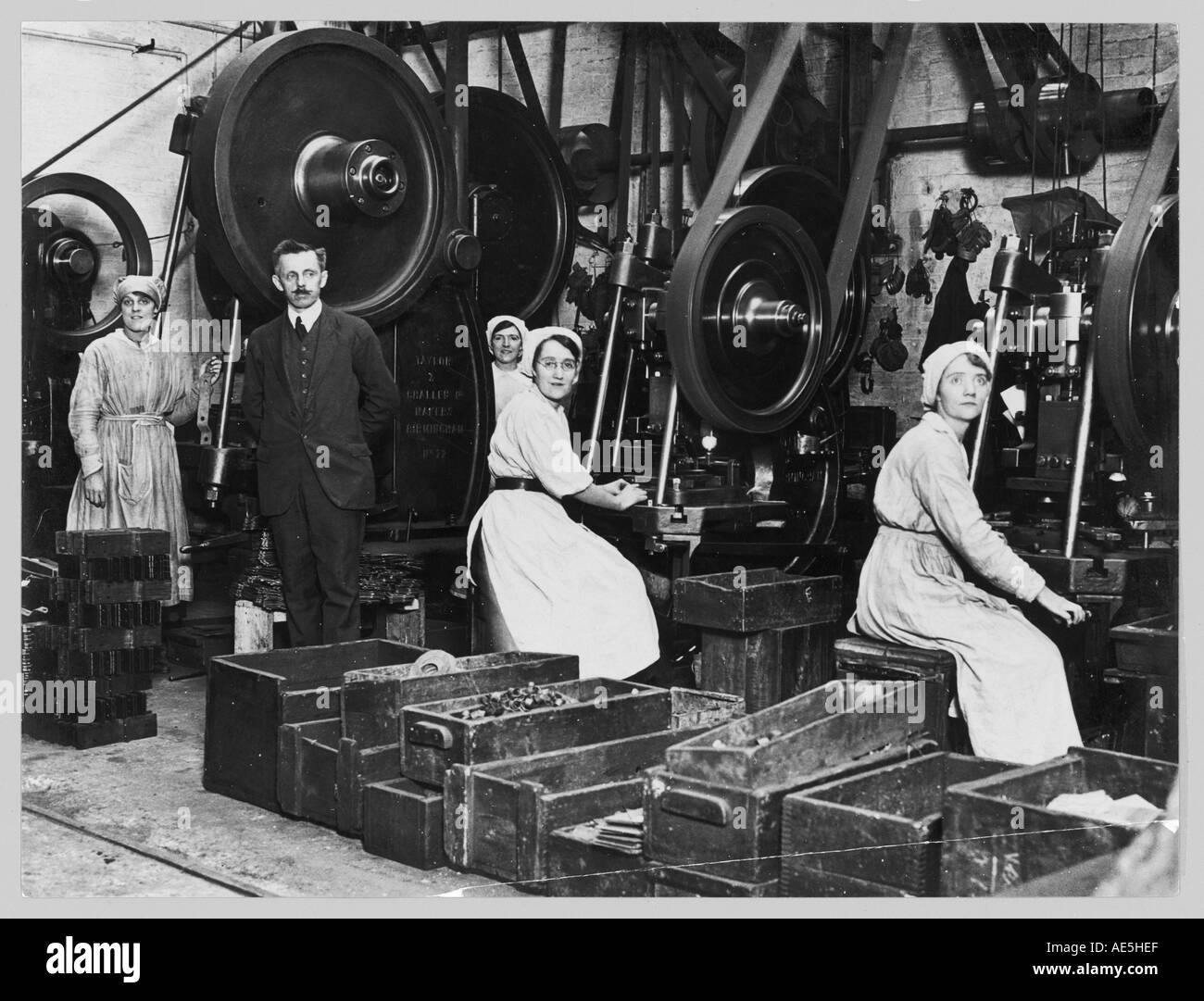 Munitions Factory 1918 Stock Photo