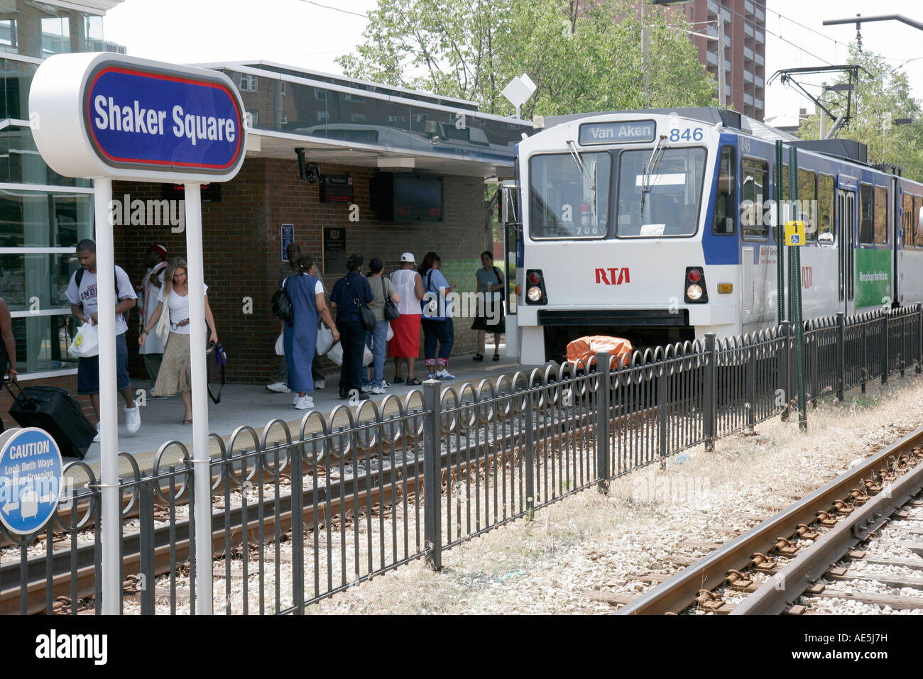 Cleveland Ohio Shaker Square Station RTA rail public transportation