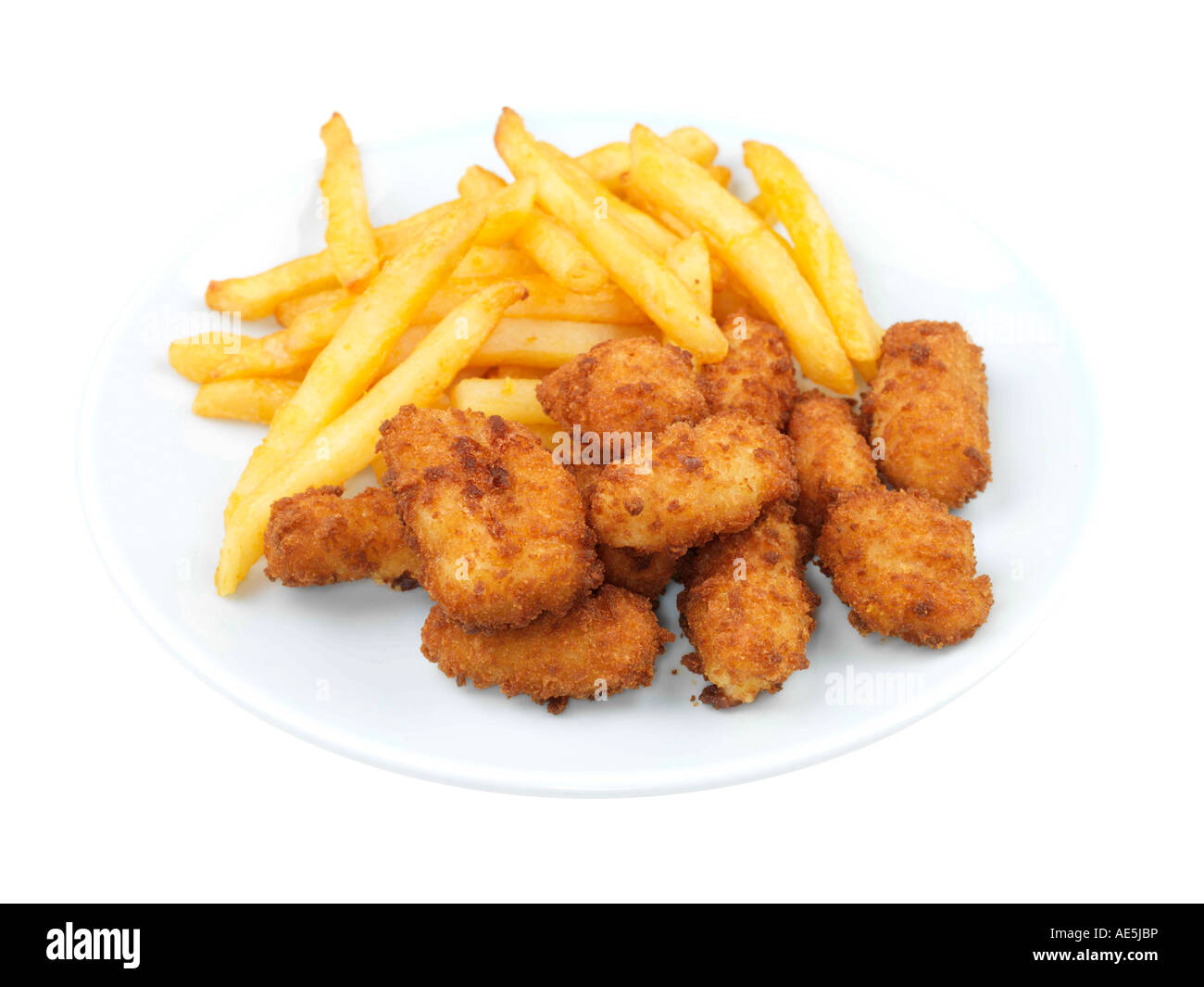 Scampi and Chips Stock Photo Alamy