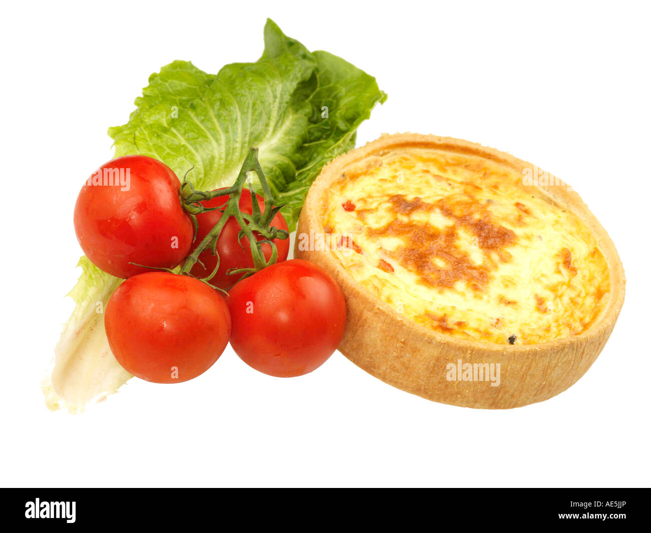 Sweetfire Pepper Feta and Olive Quiche Stock Photo Alamy