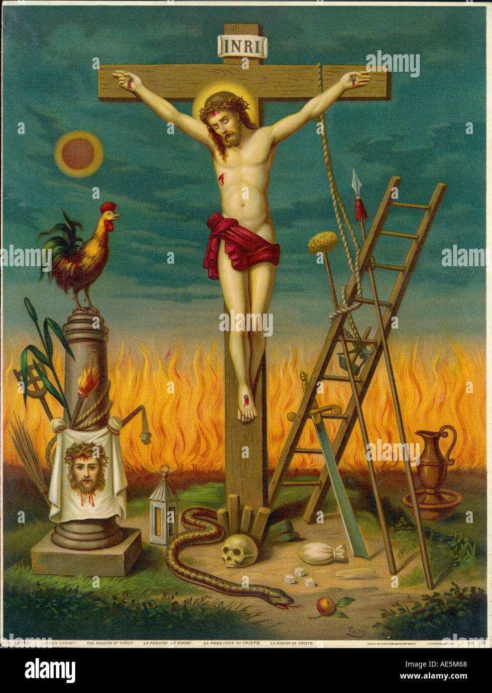 Jesus Crucifixion Stock Photo