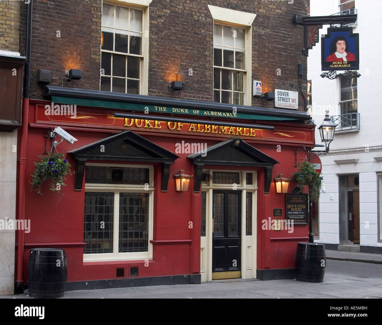 Duke of Albemarle in London, England. The establishment was formerly a pub and is now a boutique. Stock Photo