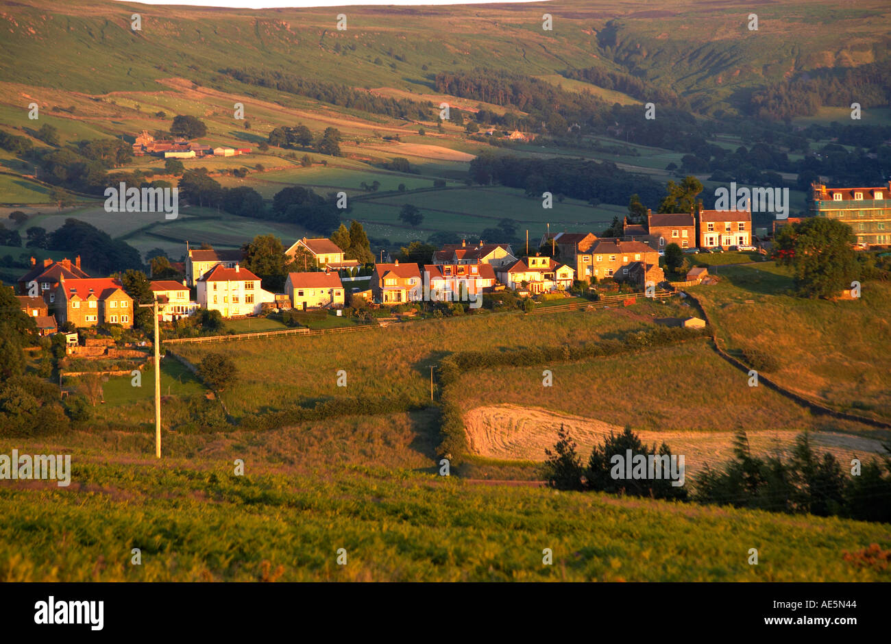 Castleton Village North Yorkshire Moors England Stock Photo 4432195