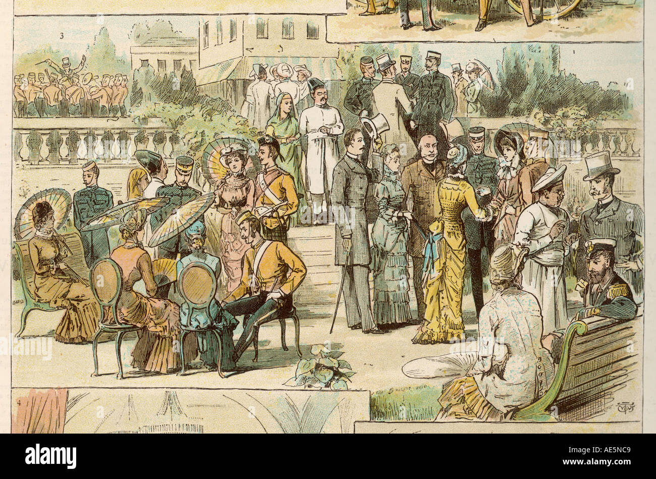 British officials india hi-res stock photography and images - Alamy