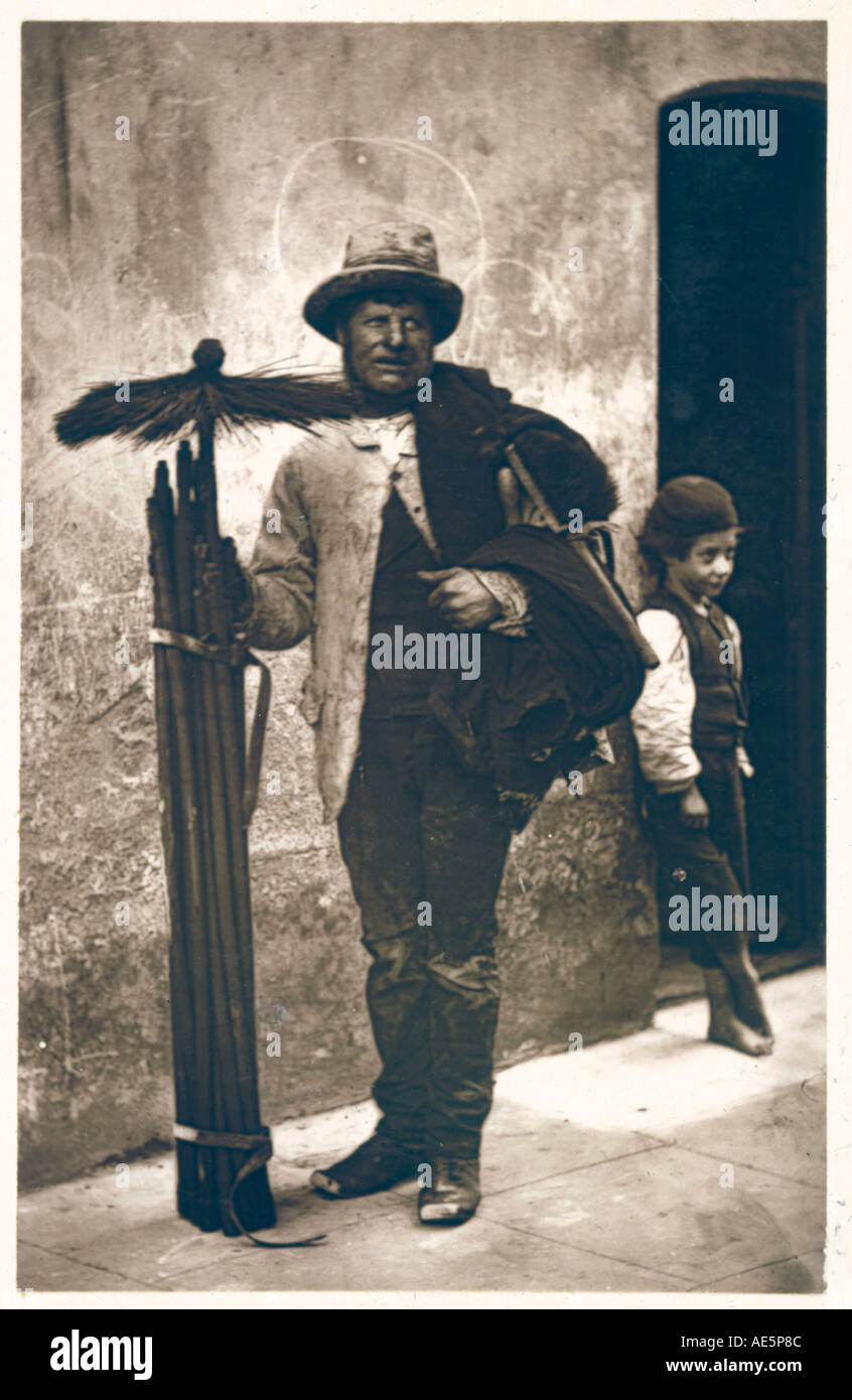 Chimney Sweep Boy 1877 Stock Photo