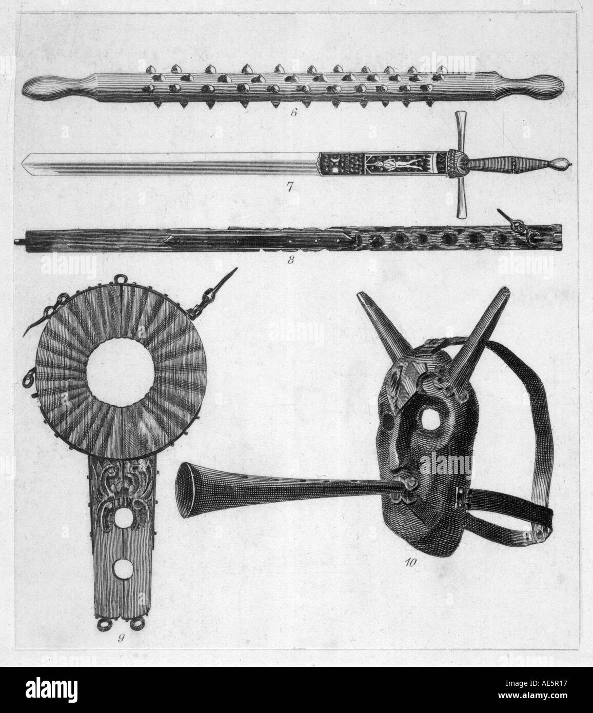 Torture instruments Black and White Stock Photos & Images - Alamy