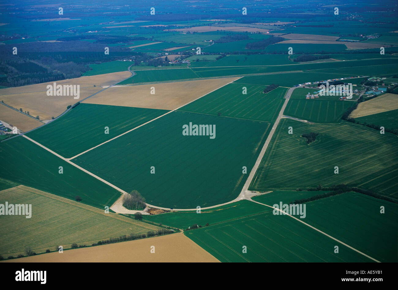 Industrial estate built on the old military runways near Hadleigh