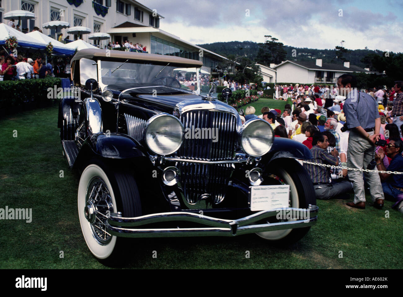 1930s AUBURN AUTOMOBILE COMPANY touring car at the CONCOURSE D ELEGANCE PEBBLE BEACH CALIFORNIA Stock Photo