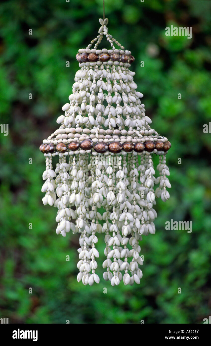 Hawaiian WIND CHIME made of shells Stock Photo Alamy