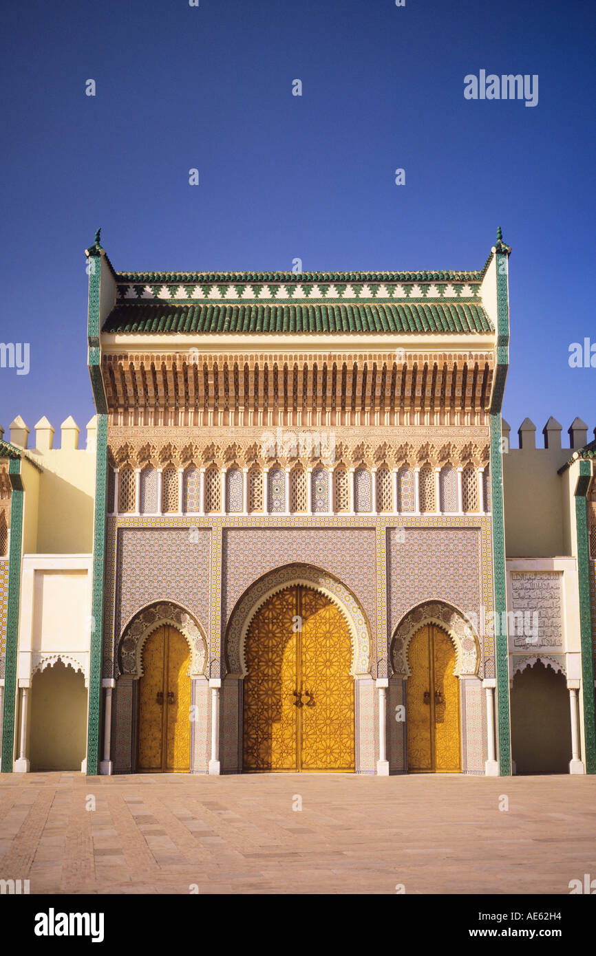 Morocco Fès Dar el Makhzen Royal Palace Stock Photo - Alamy