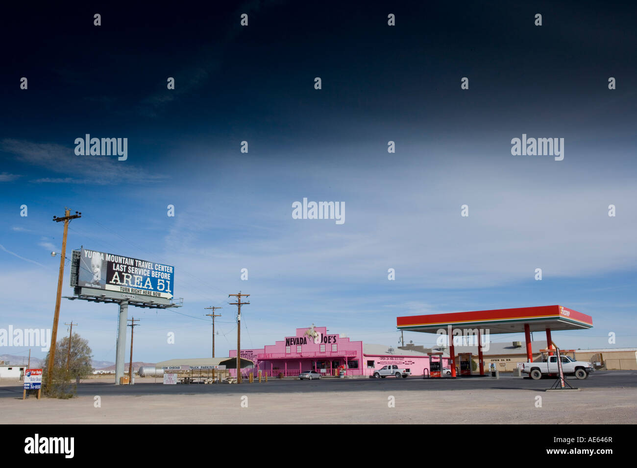 Nevada Joe s gas station and saloon and retaurant on US 95 Highway Nevada Stock Photo Alamy