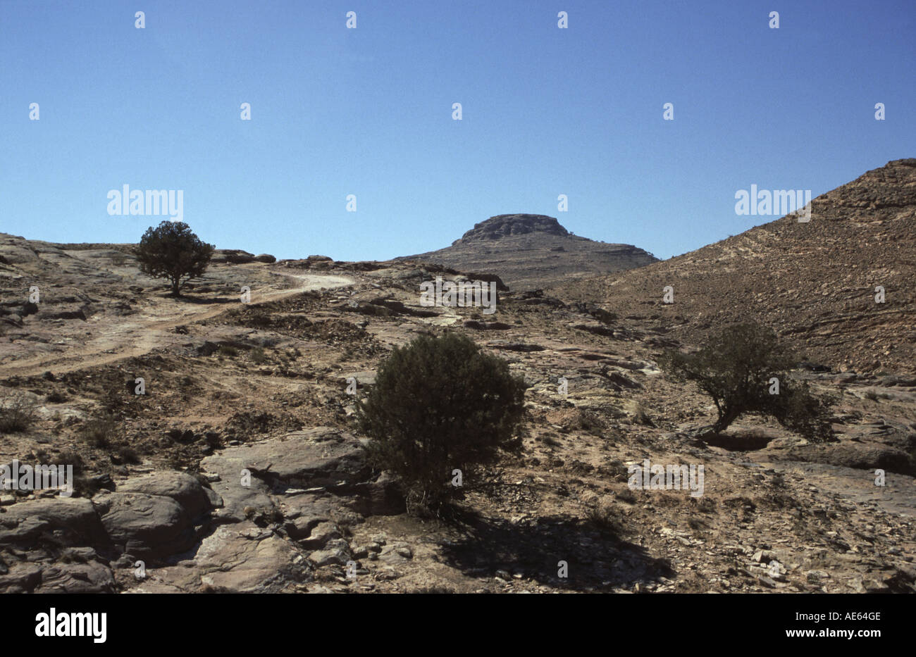 Jordan Petra Mt Hor A Biblical landscape on the path to Aarons tomb on