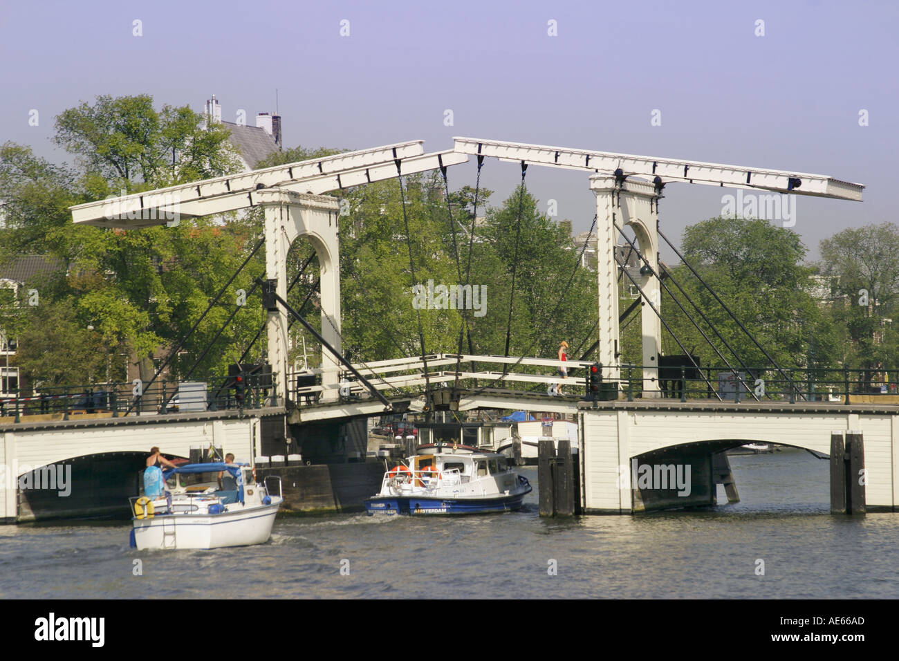 Amsterdam Holland Magere Brug Skinny Bridge Stock Photo Alamy