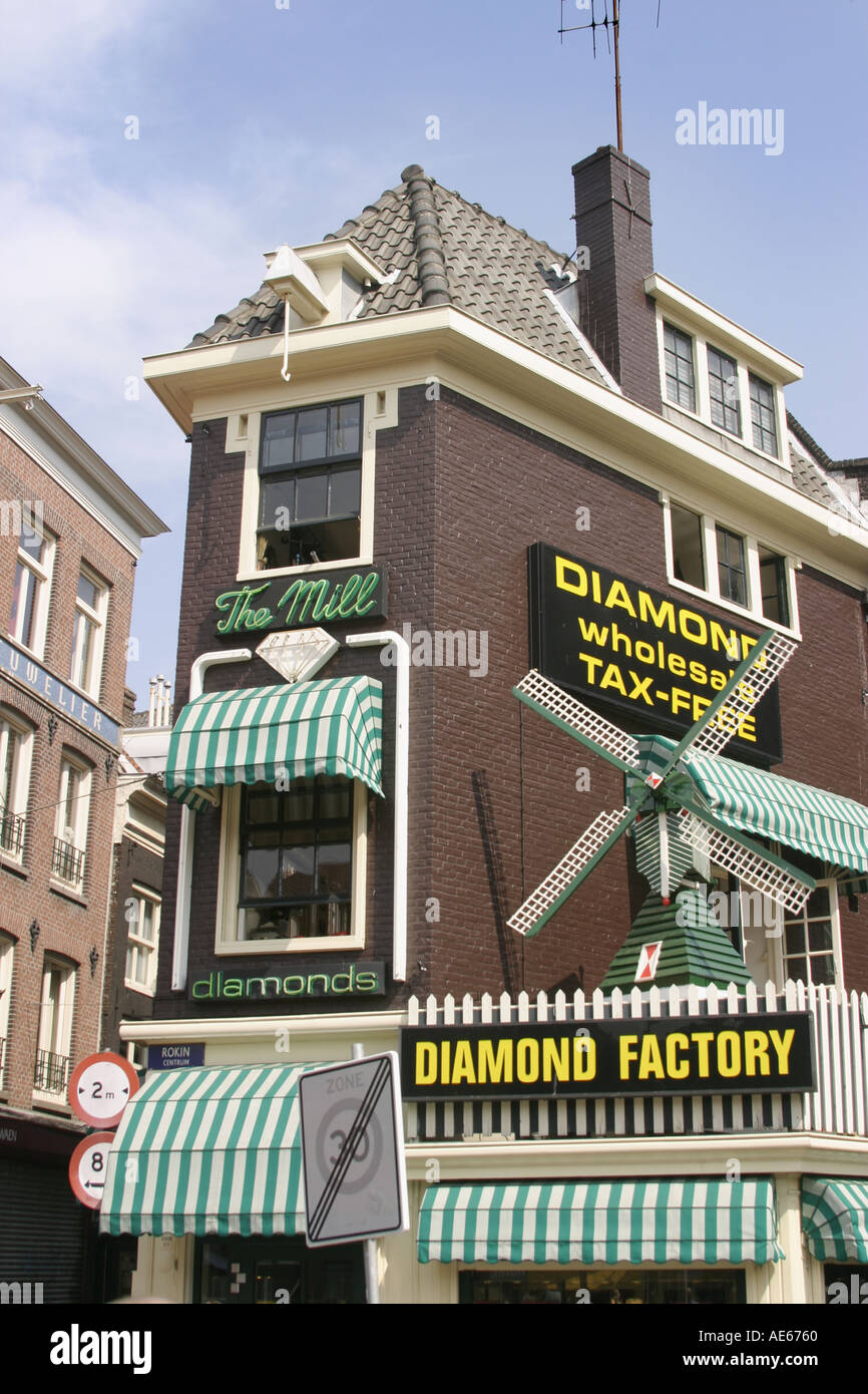 Amsterdam Holland Diamond Factory on Rokin Stock Photo Alamy