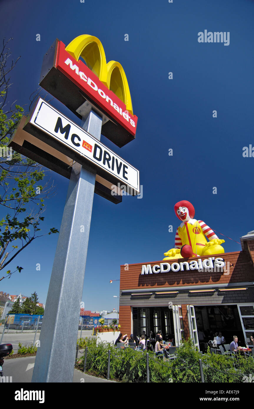 McDonalds McDonald's McDonald Drive In branch store Munich Stock Photo -  Alamy