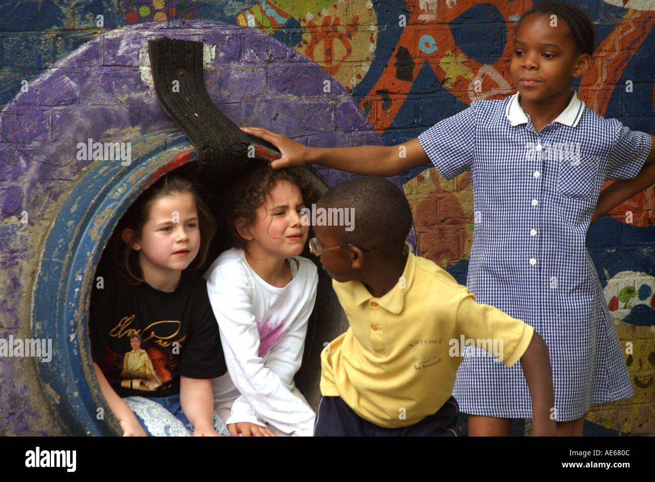 Primary School Children In Playground Stock Photo Alamy Primary School Children In Playground Stock Photo Alamy