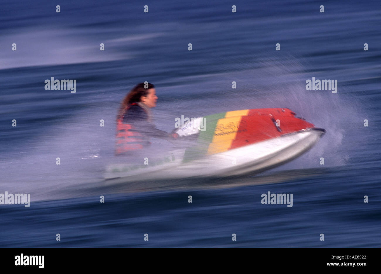 Jet Ski Norfolk UK Stock Photo Alamy
