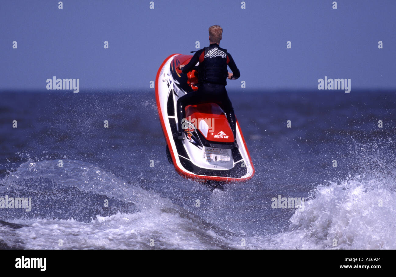 Jet Ski Norfolk UK Stock Photo Alamy