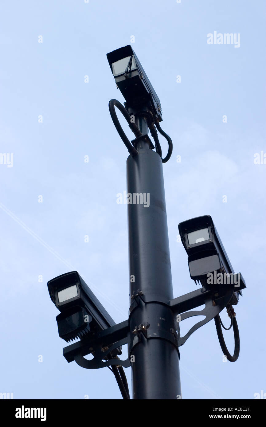 Congestion charge CCTV security cameras in London UK Stock Photo Alamy