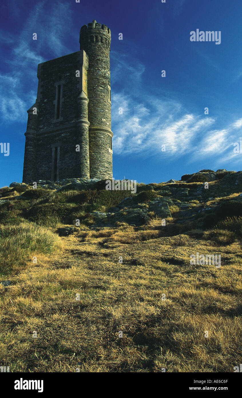 Tower on the Hill Isle of Man UK Stock Photo