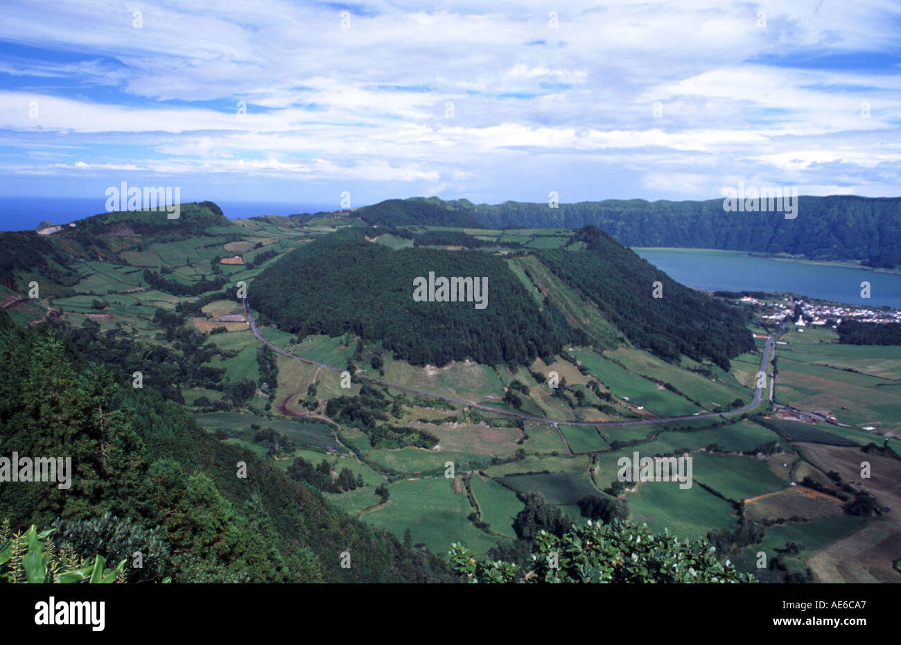 Lagoa do fogo Stock Photo Alamy