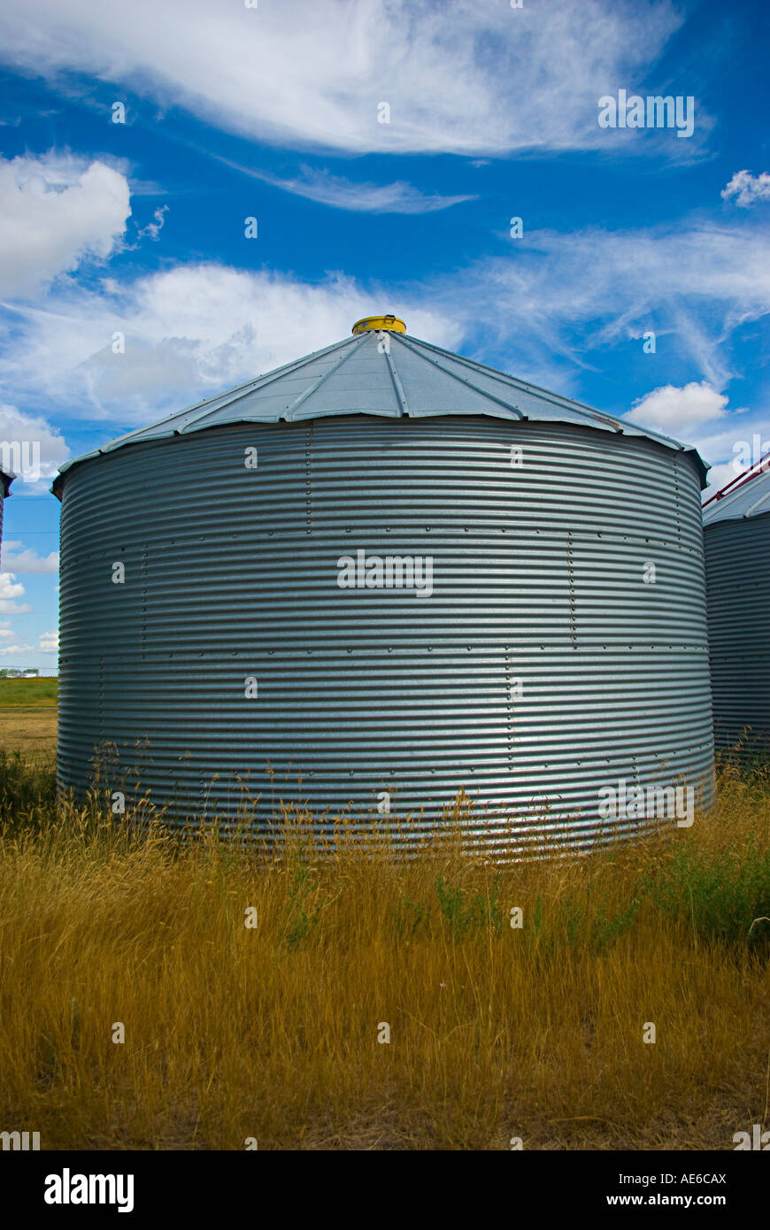 Grain Bin, Southern Alberta Stock Photo Alamy