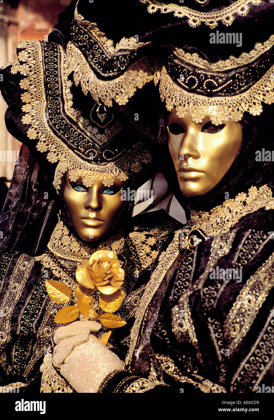 Couple wearing traditional masks hi-res stock photography and images ...
