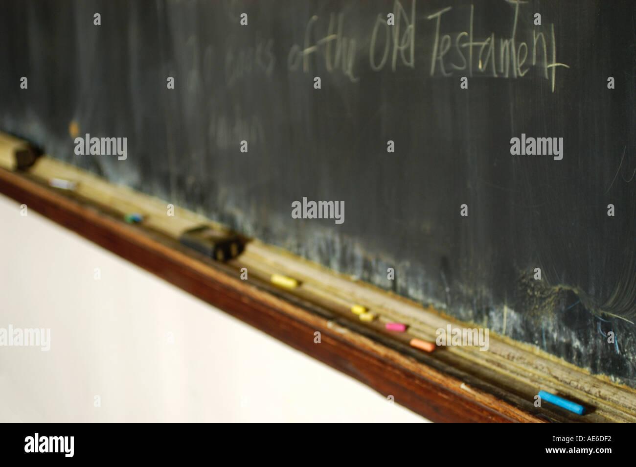Chalkboard in a classroom Stock Photo - Alamy